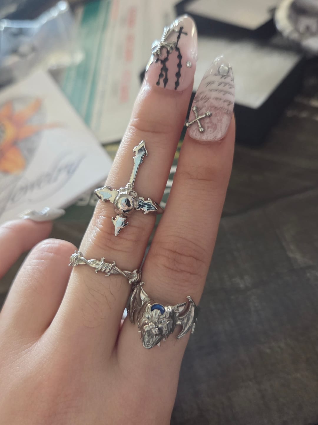 Customer photo review of KEKE THE KITTY RING
