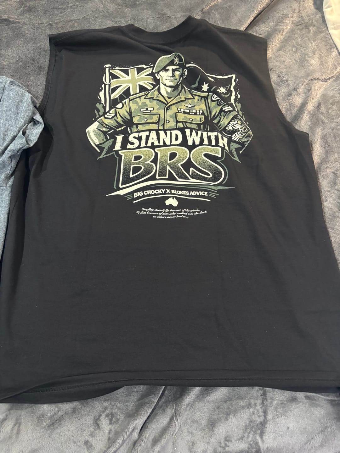 Customer photo review of Big Chocky | Stand With BRS Tank