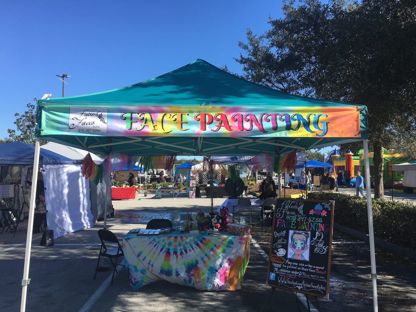 Customer photo review of Custom canopy valance banner for 10x 10 canopy