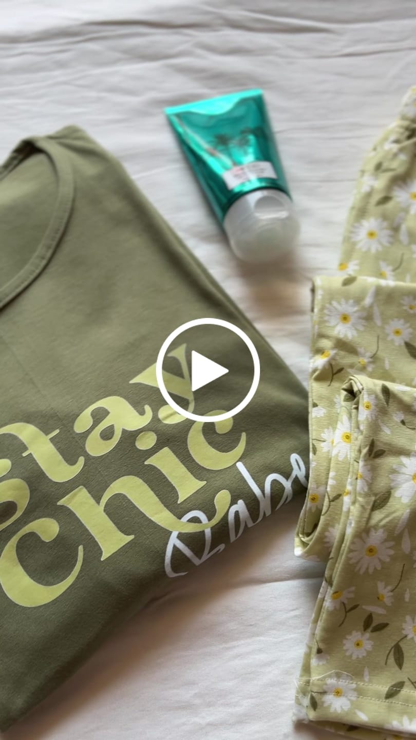 Customer video review of stay chic pajama set
