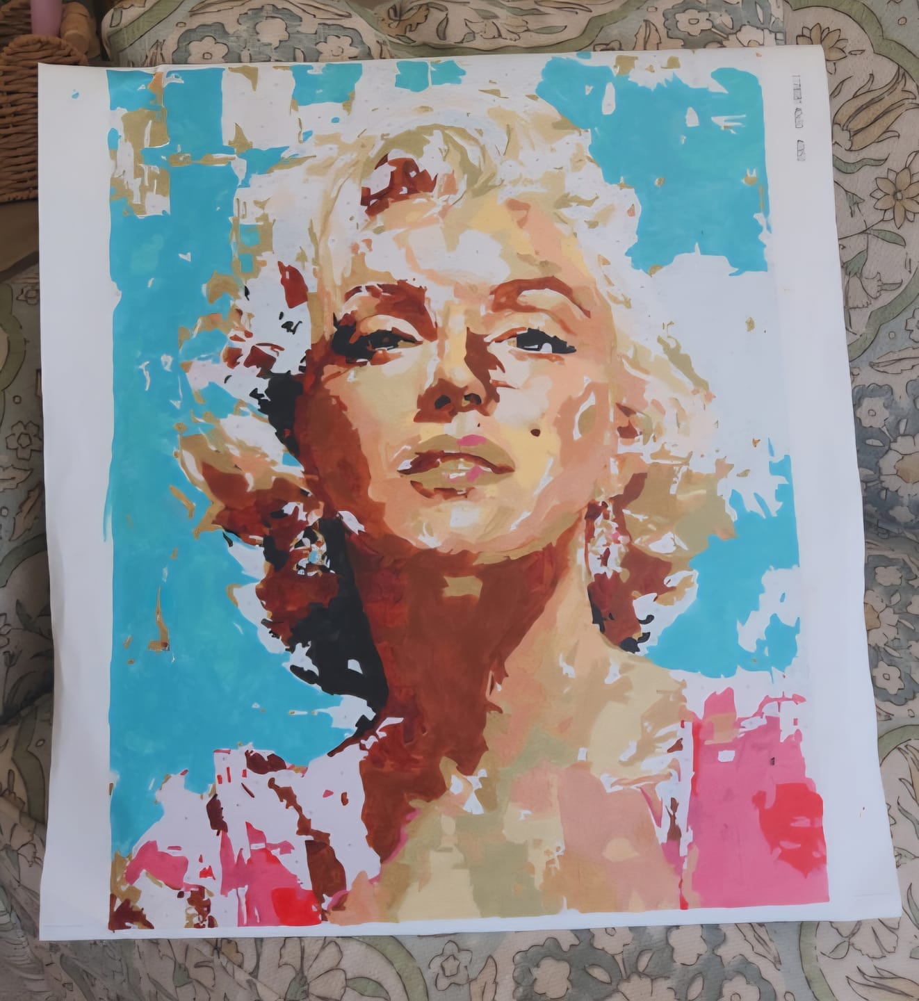 Customer photo review of Expressive Marilyn | Paint by Number
