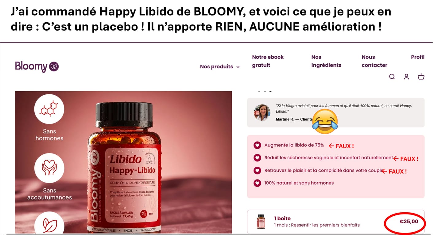 Customer photo review of Happy méno - LIBIDO