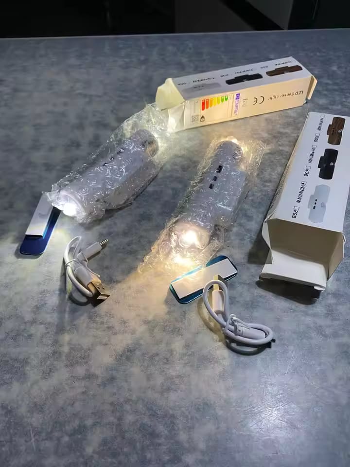 Customer photo review of Rechargeable Motion Sensor Night Light – 7-Color LED