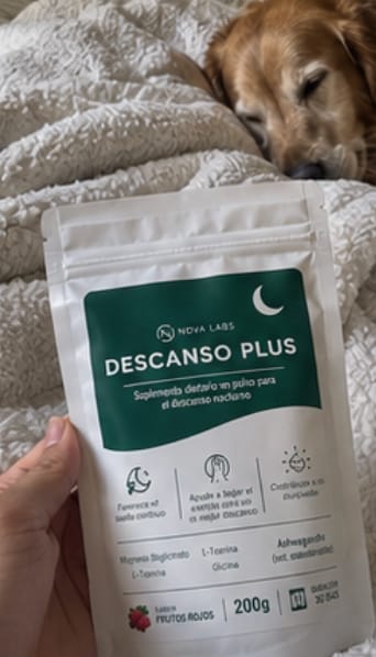 Customer photo review of DESCANSO PLUS — Suplemento natural para dormir toda la noche sin interrupciones.