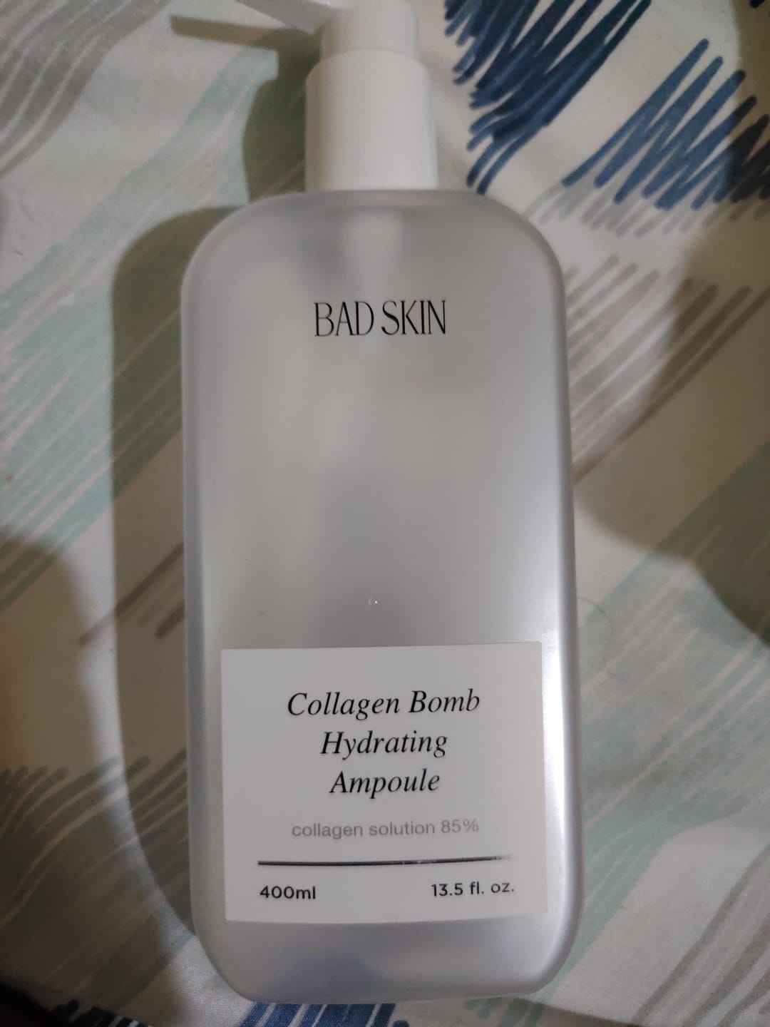 Customer photo review of Bad Skin™ Korean Collagen Bomb Hydrating Ampoule