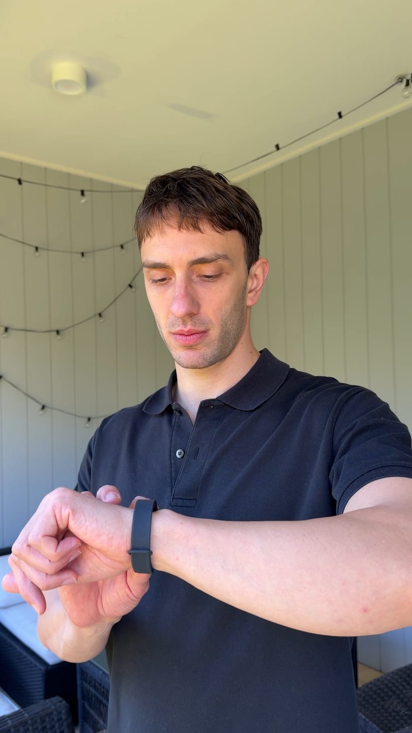 Customer photo review of ZeusBand Alarm