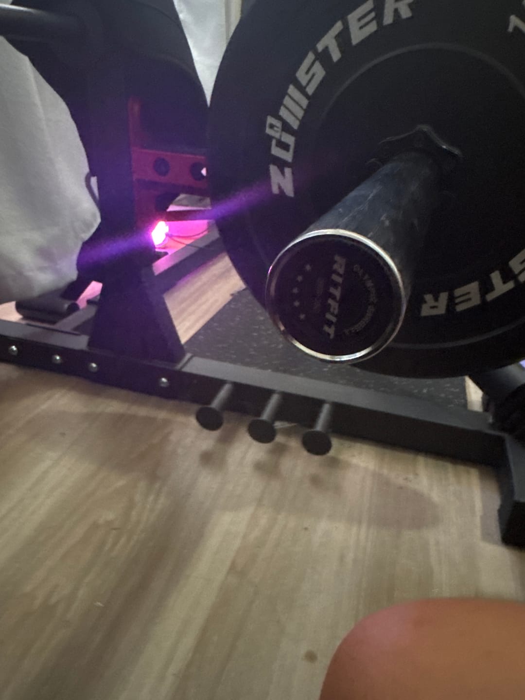 Customer photo review of RitFit 7FT Olympic Barbell Bar 2'' Weight Lifting Bar