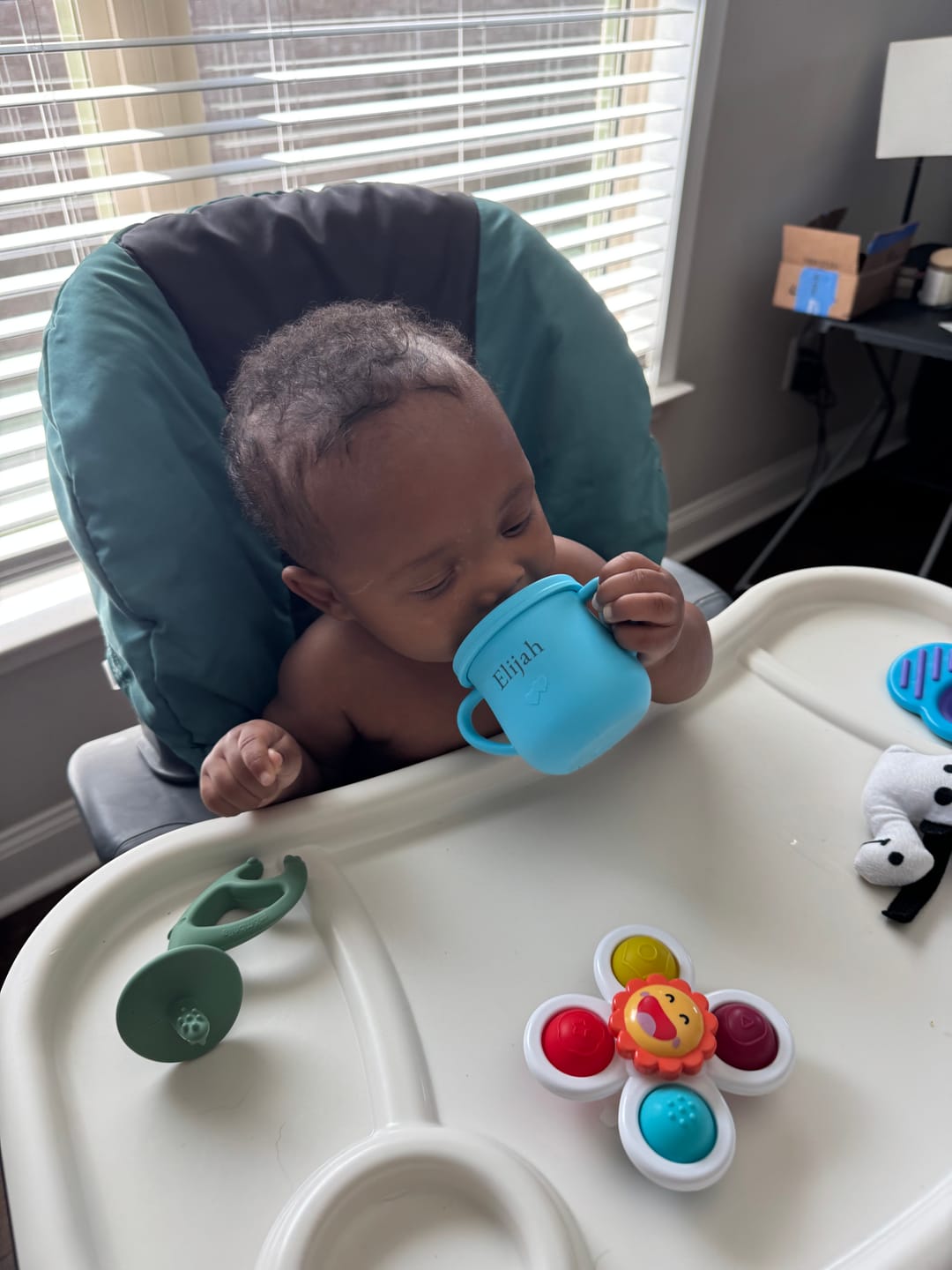 Customer photo review of Noah + Nori™ Personalized Baby Feeding Set