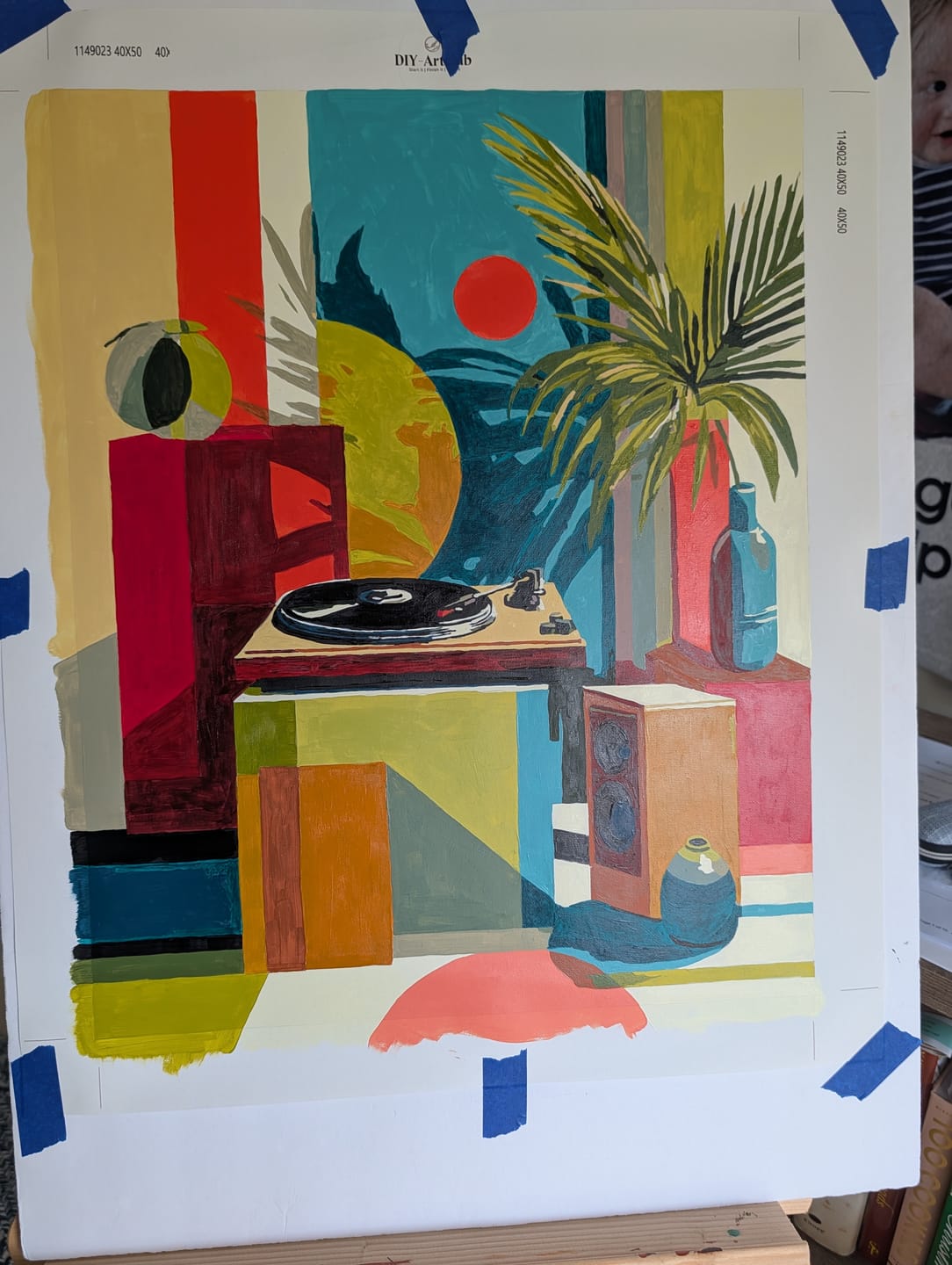 Customer photo review of Audio corner | Paint by Number
