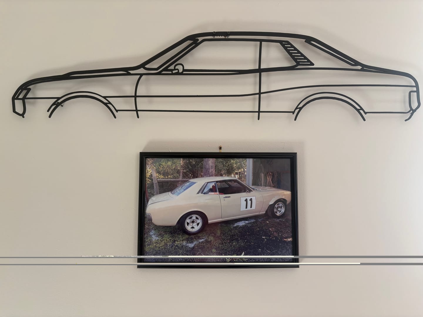 Customer photo review of Celica 1972 Classic Silhouette Metal Wall Art
