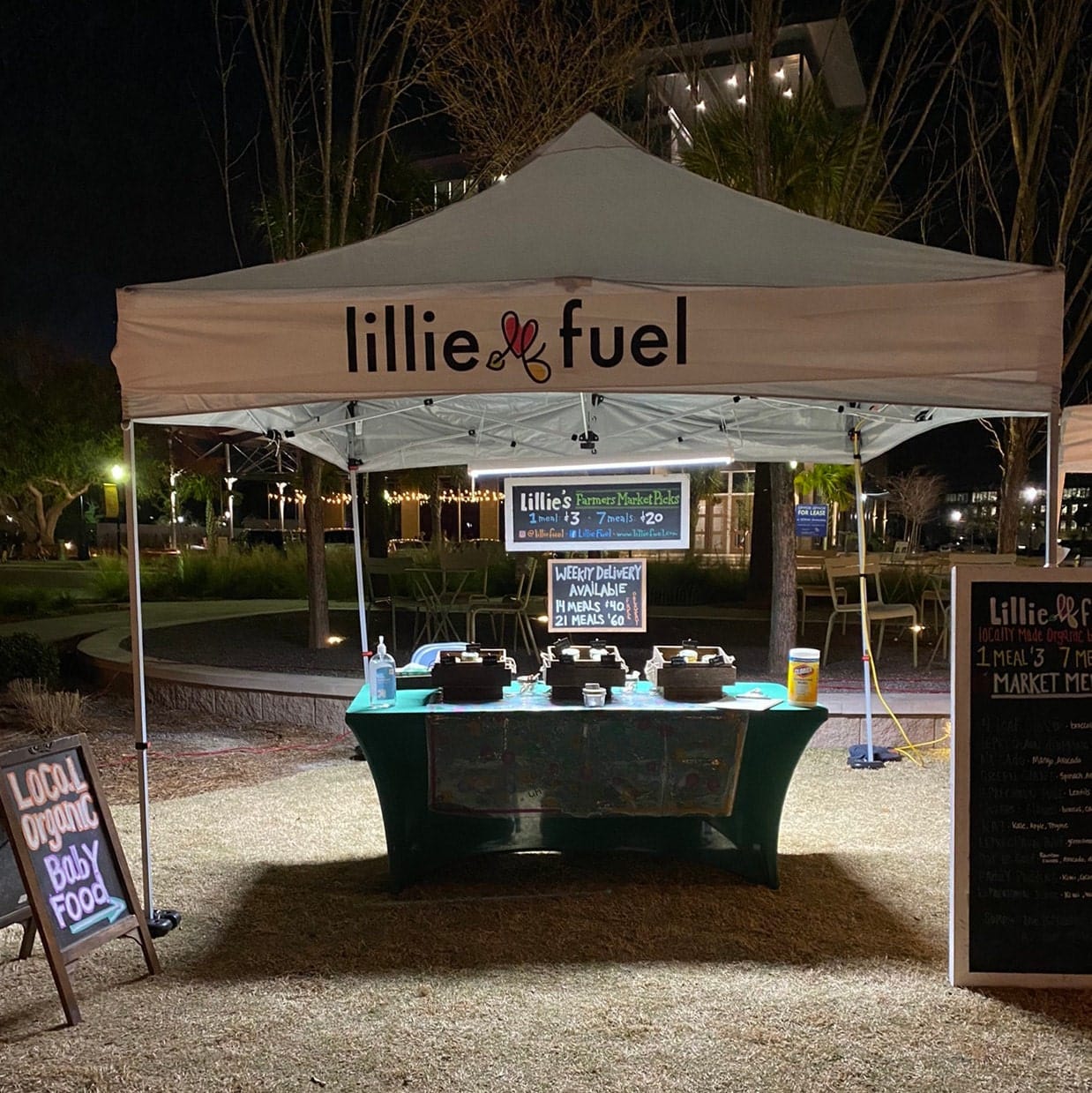 Customer photo review of Custom 10×10 Canopy Wrap Banner for Vendor Tents