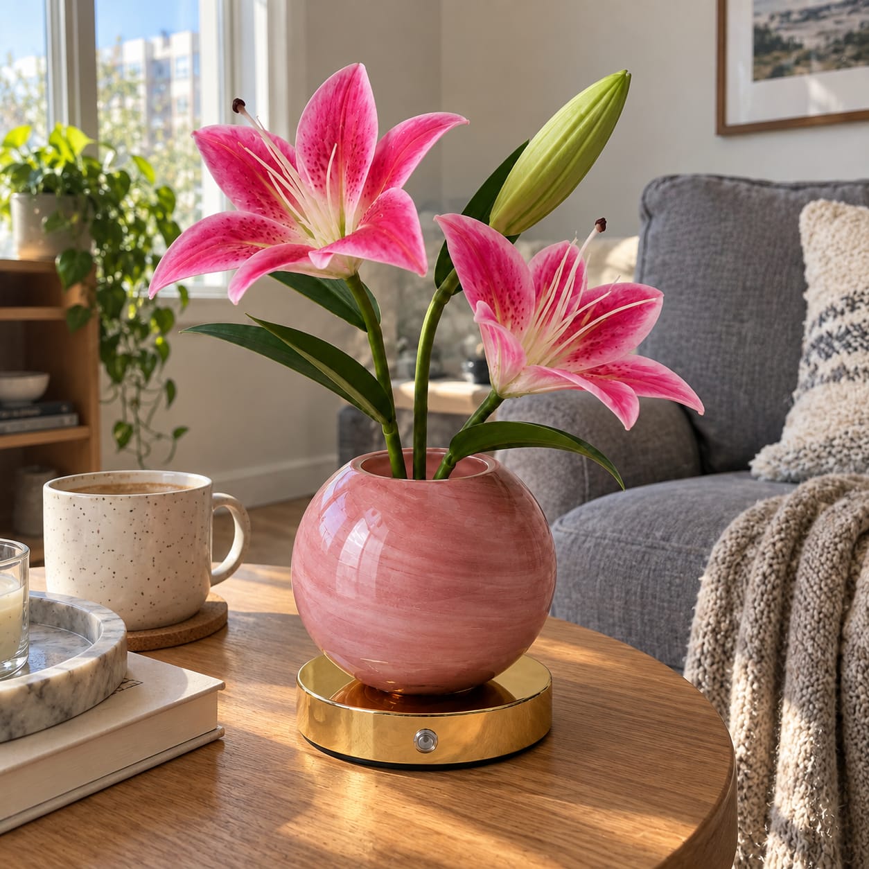 Customer photo review of Lily Bloom Lamp