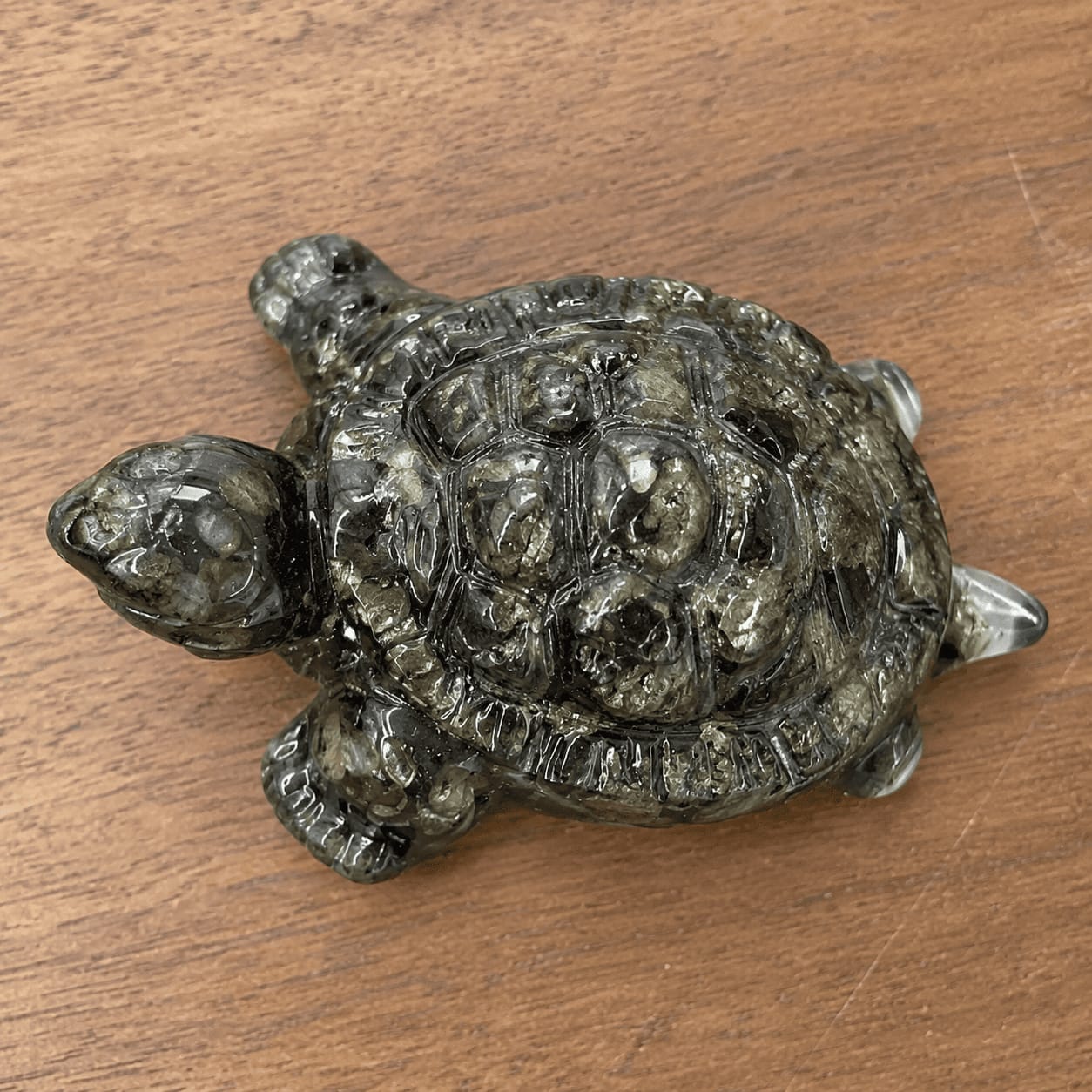 Customer photo review of Pyrite Tortoise Statue