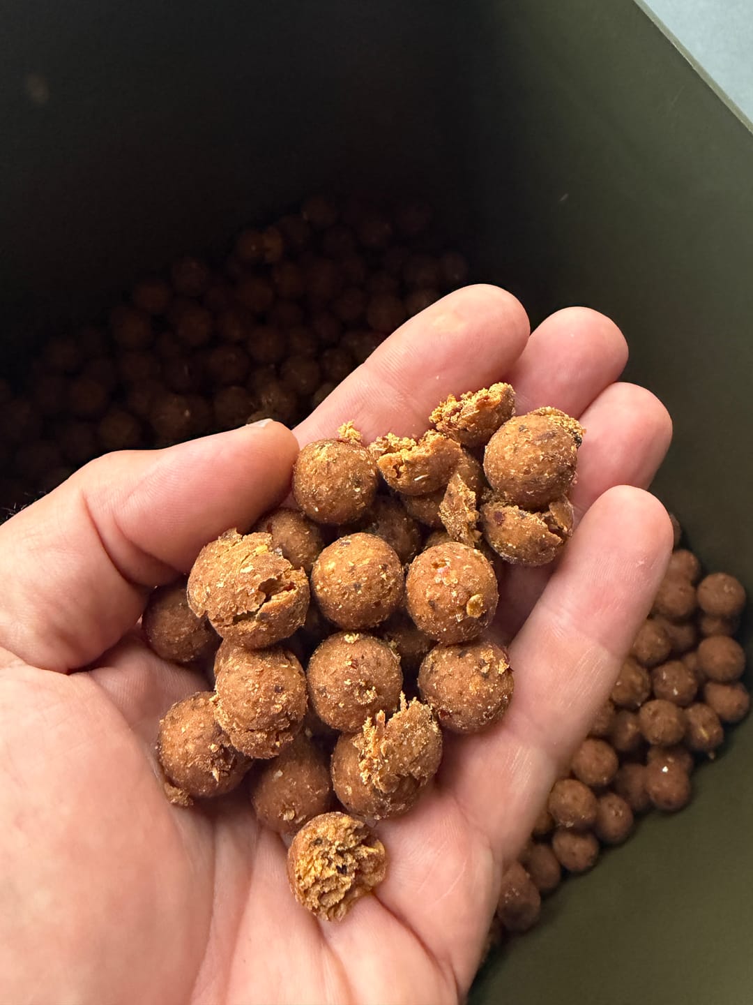 Customer photo review of Spicynator Boilies (5kg)