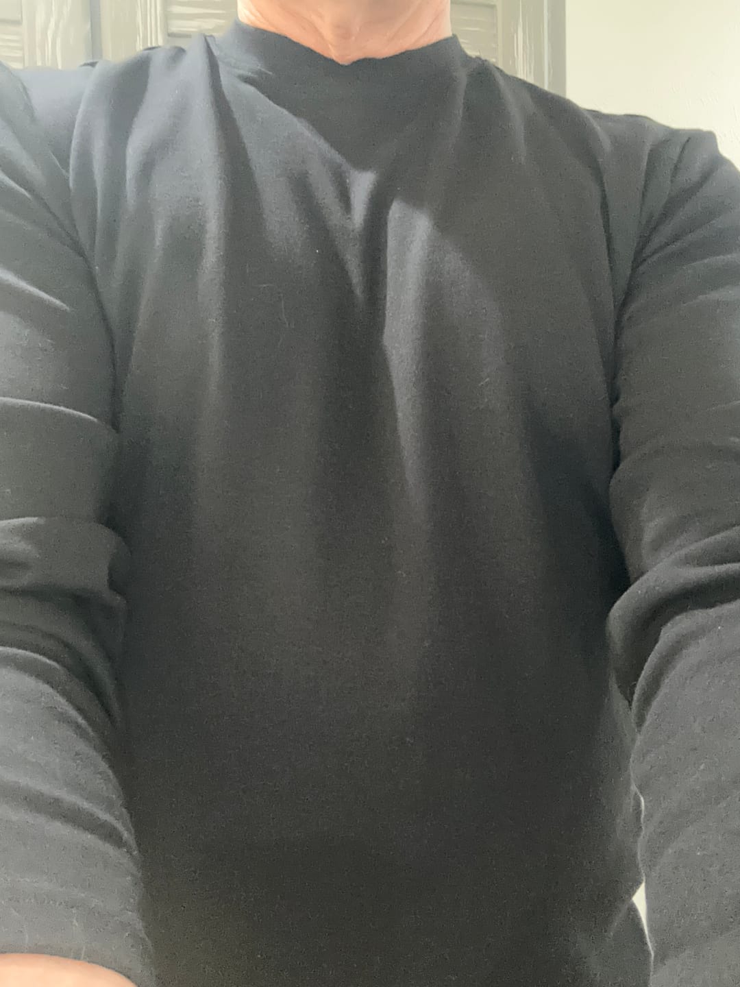 Customer photo review of Long Sleeve Mock Neck