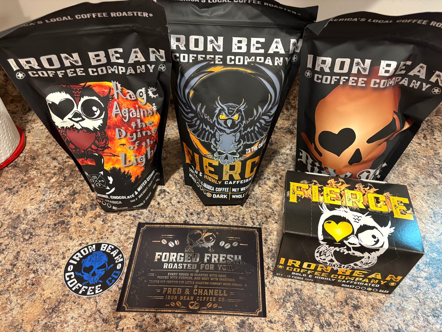 Customer photo review of Fierce™ - Highly Caffeinated Dark Roast