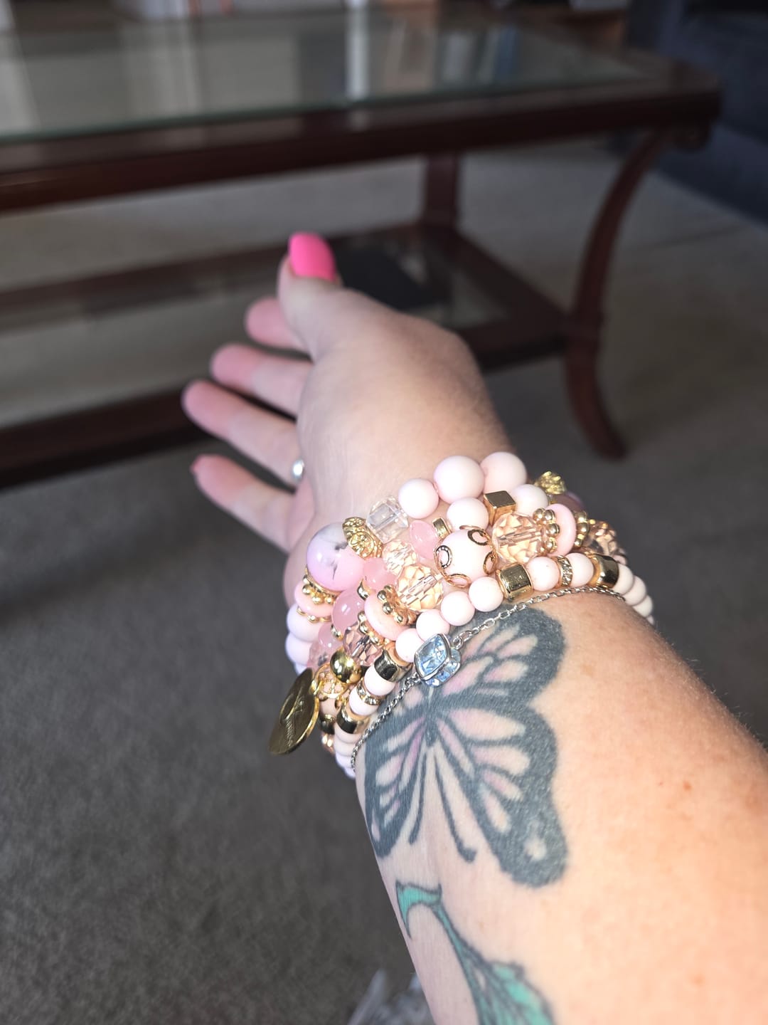 Customer photo review of Steph - Stretchy Doodah Stack Bracelet