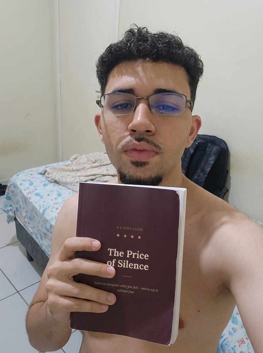 Customer photo review of The Price of Silence A 4-Step Guide for Men