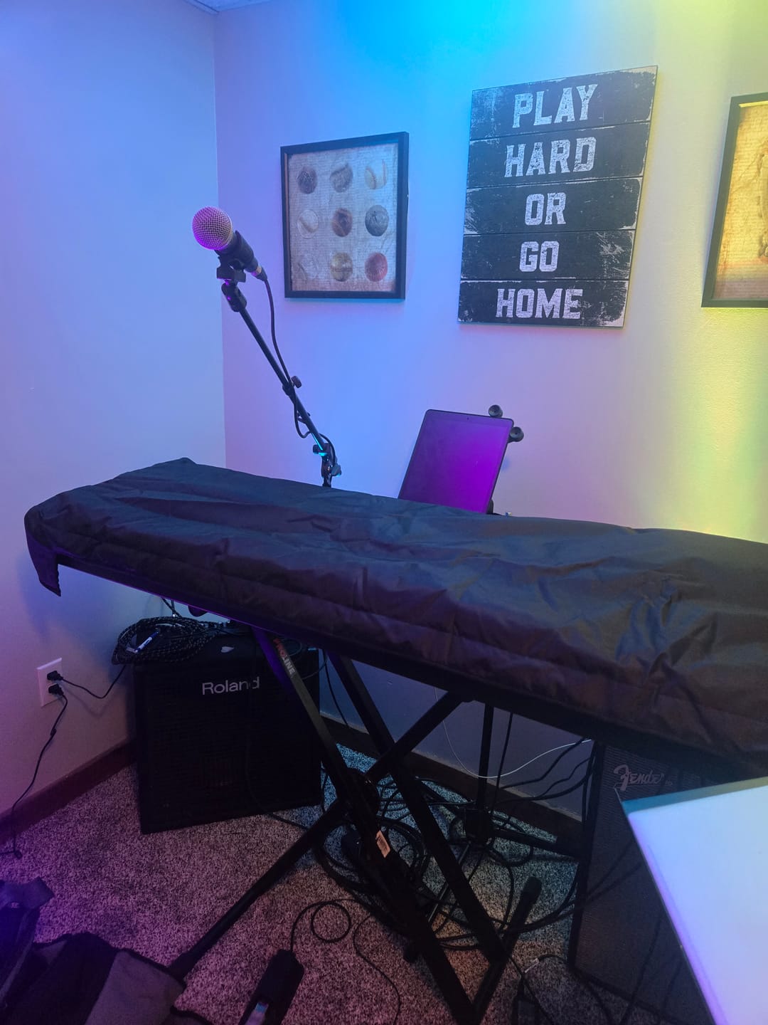 Customer photo review of Custom padded cover for ROLAND Fantom 8 Keyboard