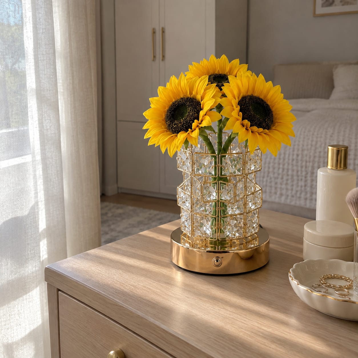 Customer photo review of Sunflower Bloom Lamp