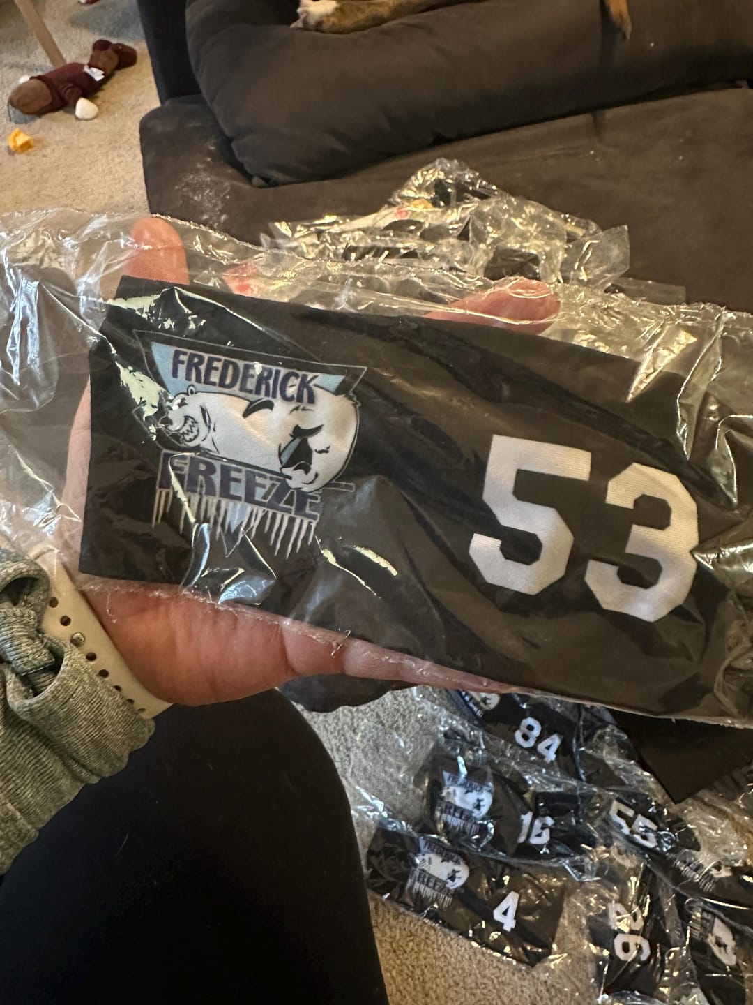 Customer photo review of Custom Sports Headband