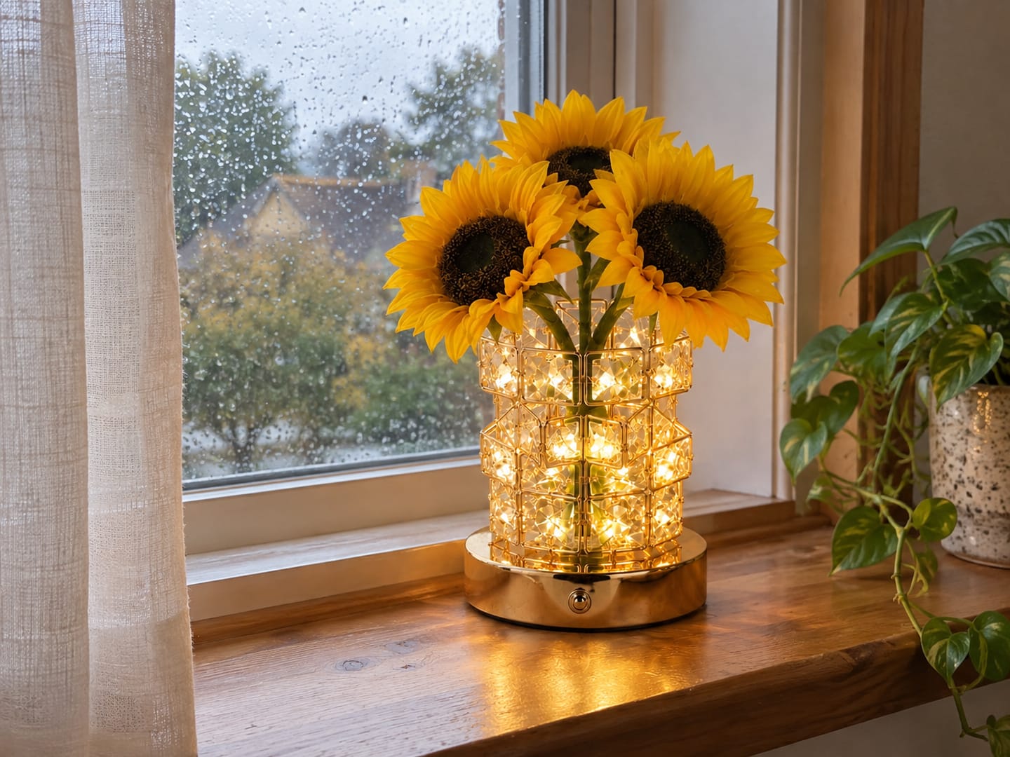 Customer photo review of Sunflower Bloom Lamp