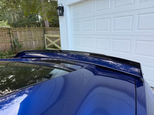 Customer photo review of Corvette C7 Wickerbill Rear Spoiler Extension (Dark Tinted)