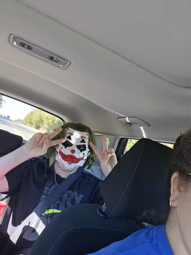 Customer photo review of HauntHQ™Joker Mask