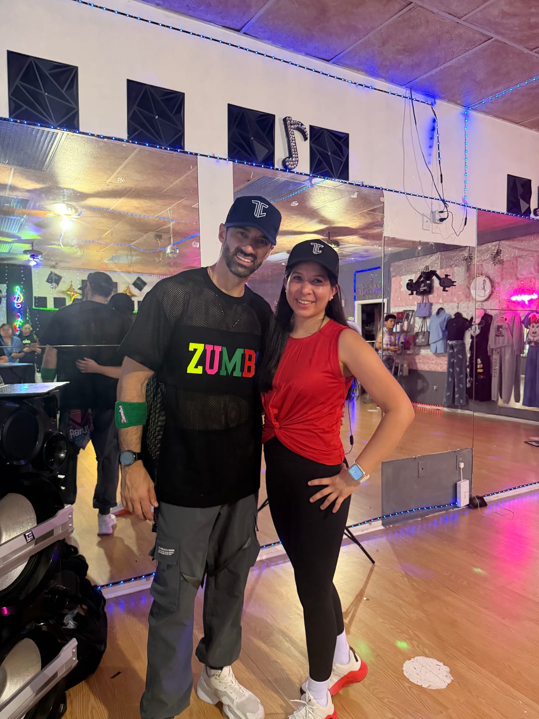 Customer photo review of Rock 'n' Roll Front Twist Mesh Tank