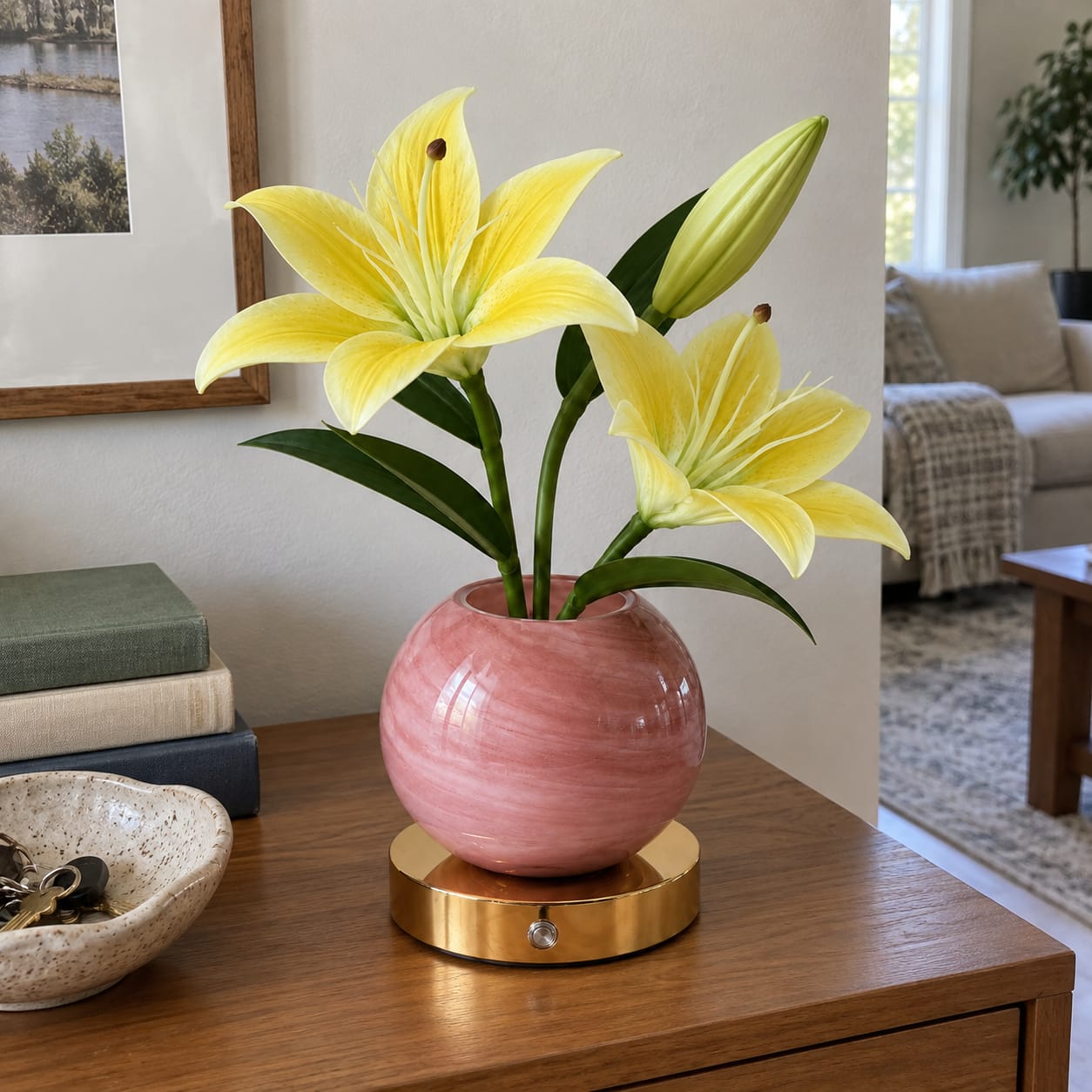Customer photo review of Lily Bloom Lamp