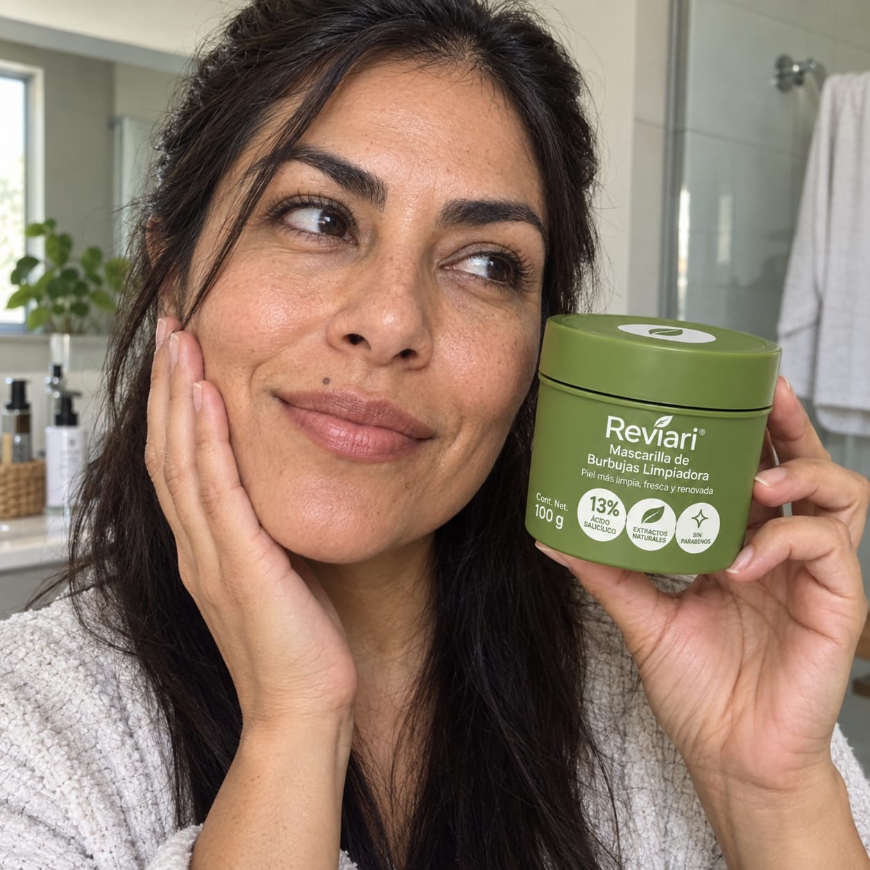 Customer photo review of Reviari Mascarilla Limpia Poros