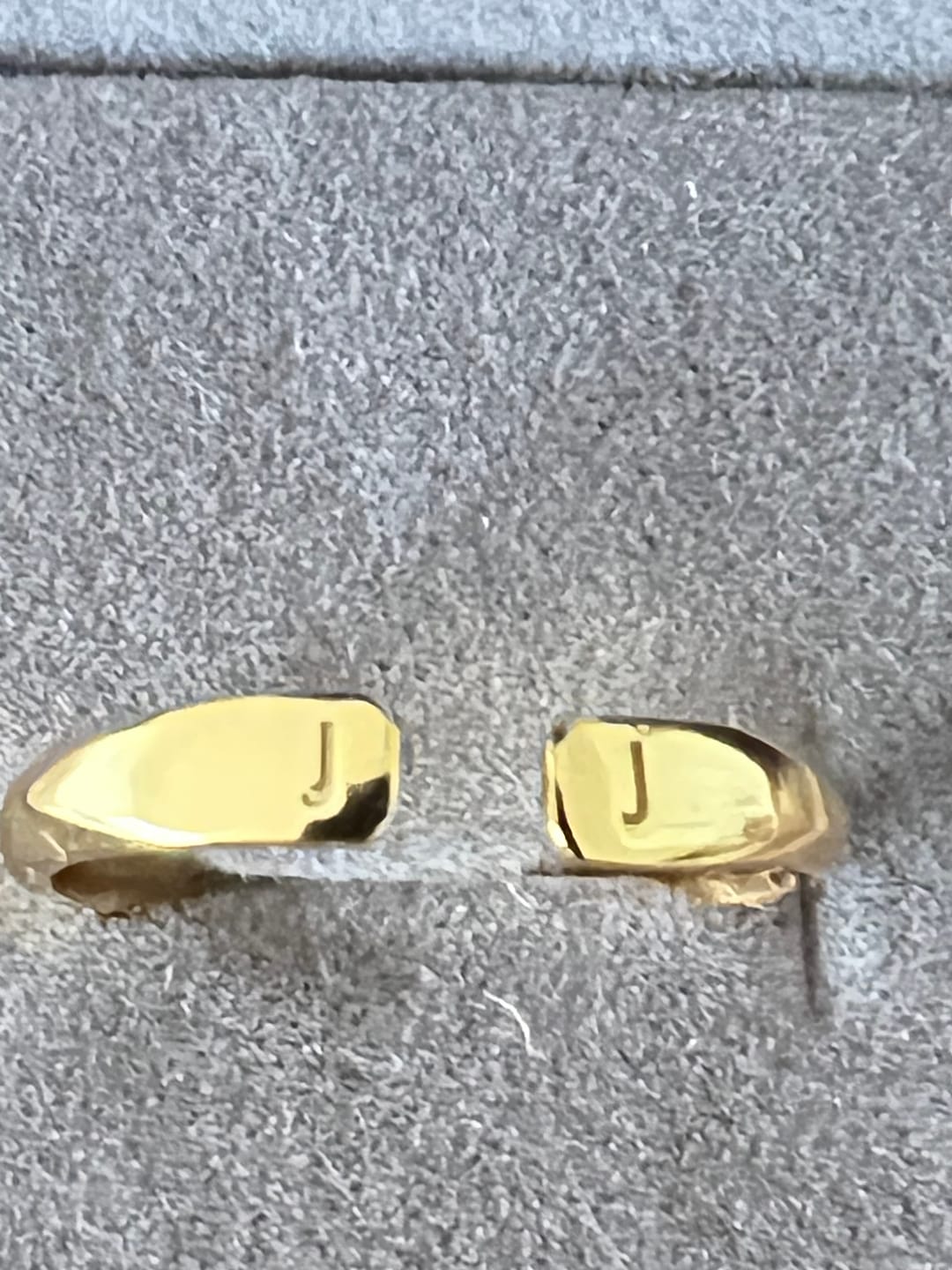 Customer photo review of Double Initial Ring