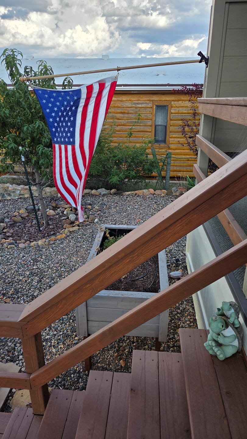 Customer photo review of 3' x 5' American Flag Set