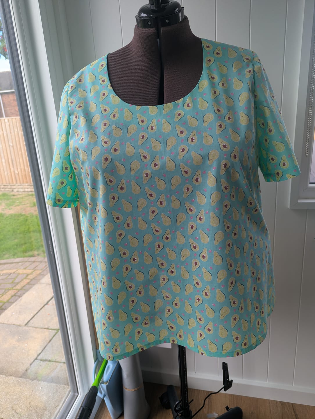 Customer photo review of Avocado Hearts Polycotton Fabric