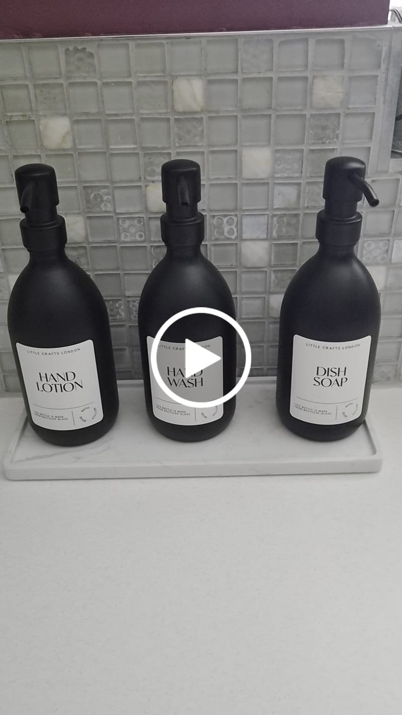Customer video review of Matt Black 500ml Glass Bottle with Metal Pump