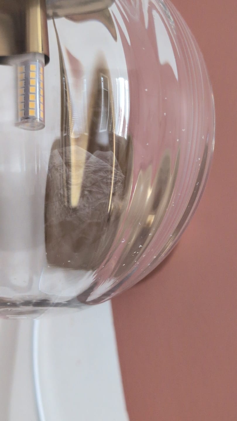 Customer photo review of Lampe de chevet Murale LED Moderne en Verre Teinté