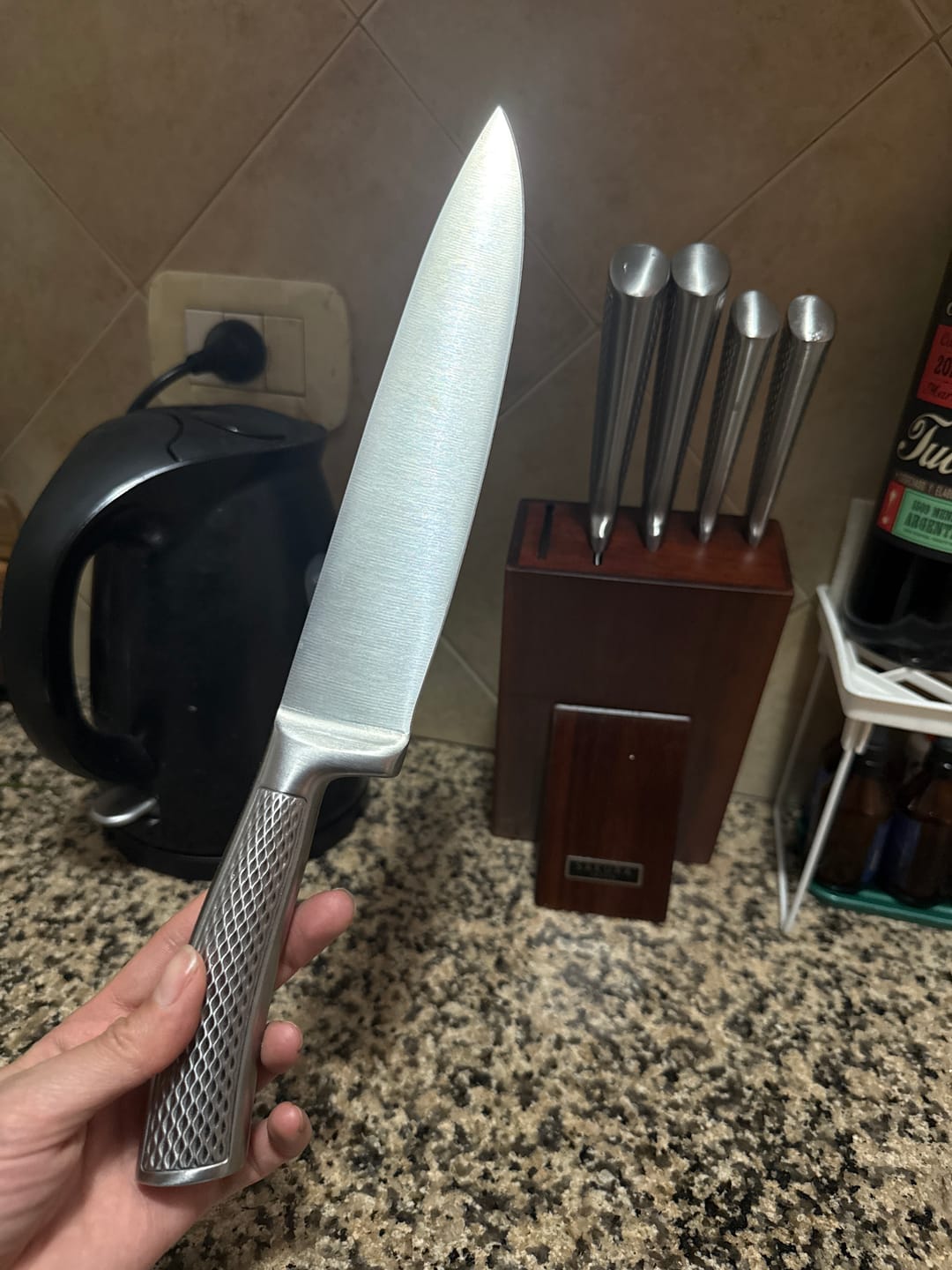 Customer photo review of Taco De Cuchillos Sakura Straff Junior De Madera Acacia - 6 Piezas