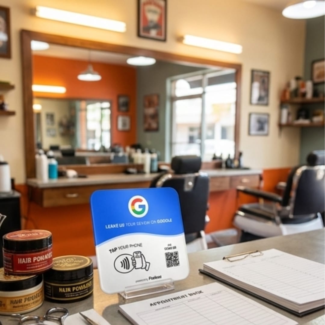 Customer photo review of Feelovo™ Placa Reseñas de Google