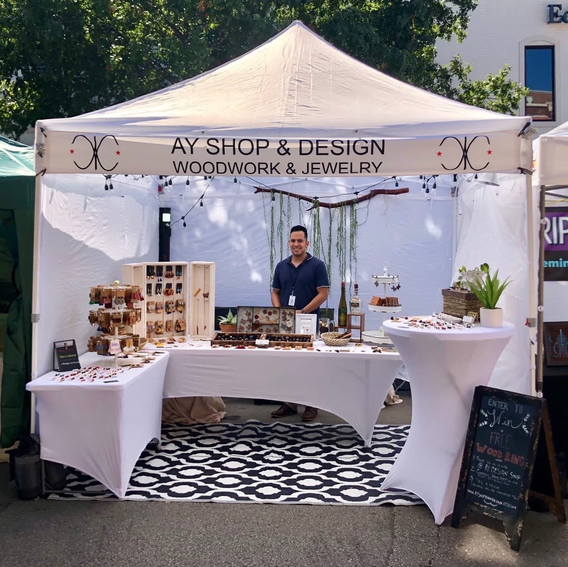 Customer photo review of Custom canopy valance banner for 10x 10 canopy
