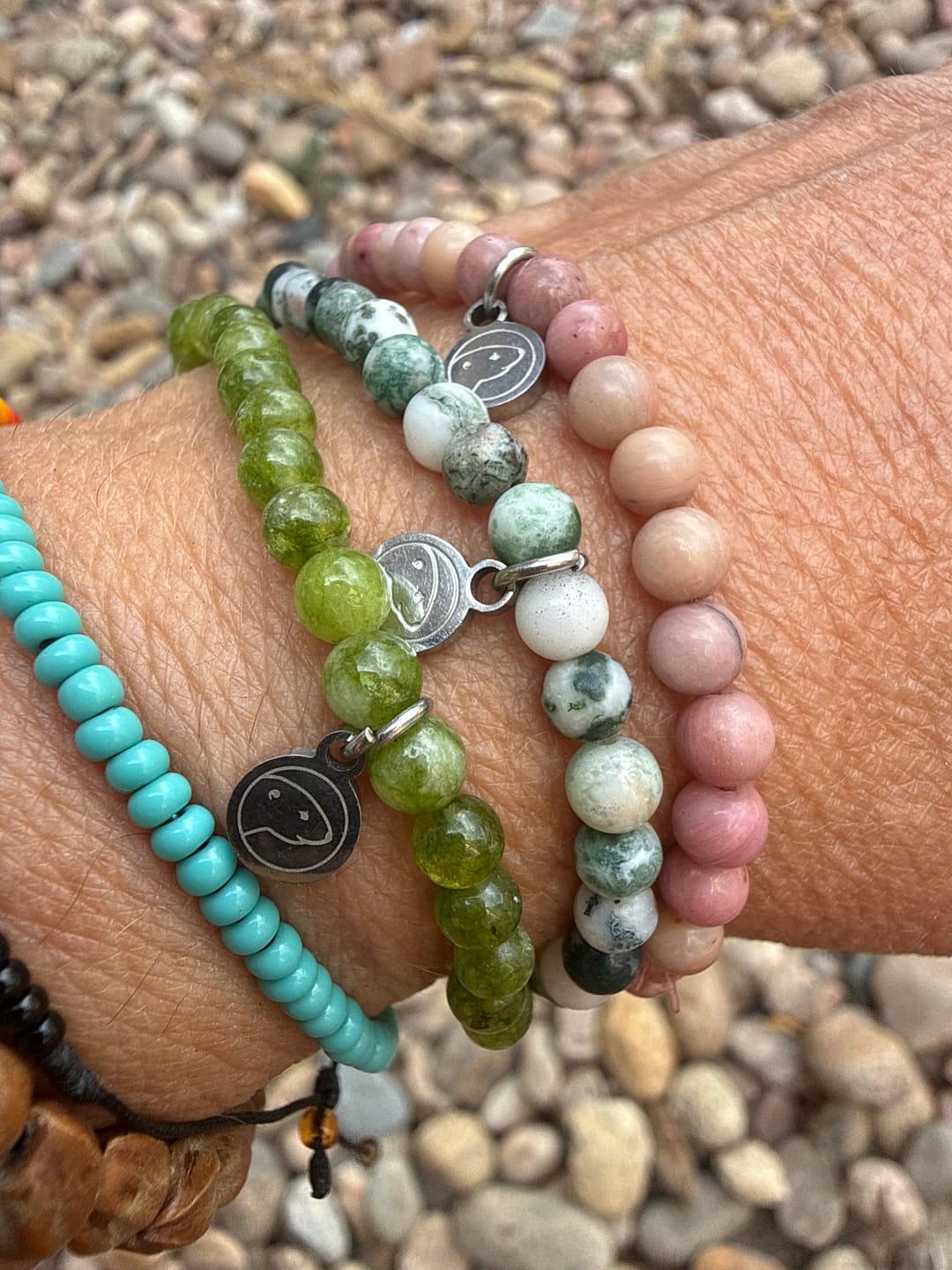 Customer photo review of Peridot Bracelet Mini