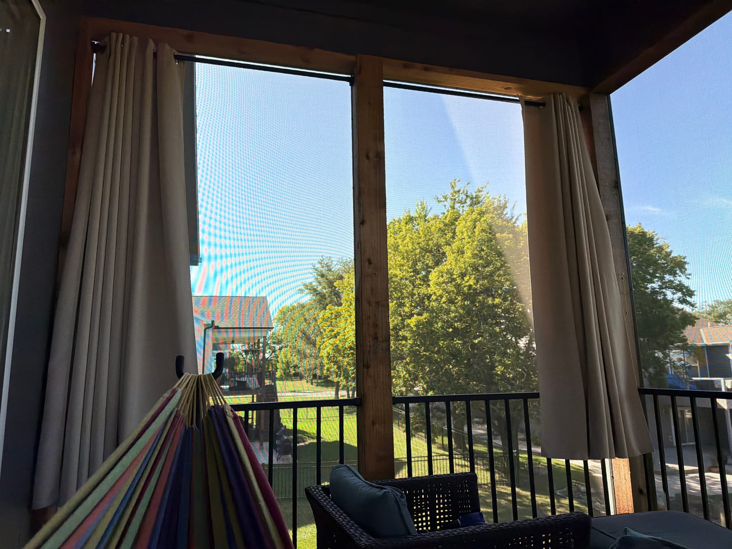 Customer photo review of Waterproof Grommet Top Patio Outdoor Curtain 1 Panel | Outdoor Standard