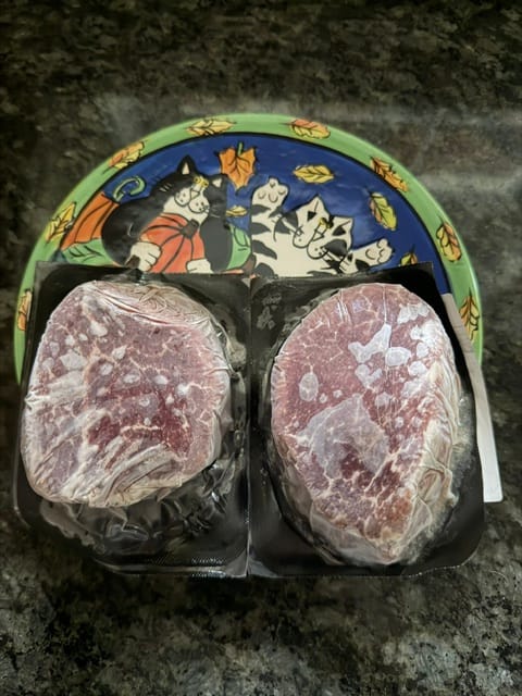 Customer photo review of USDA Prime Filet Mignon Steak