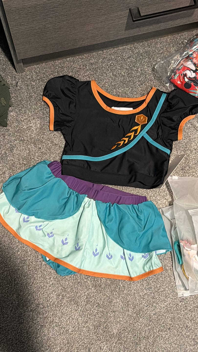 Customer photo review of Little Ice Princess Two Piece Swimsuit