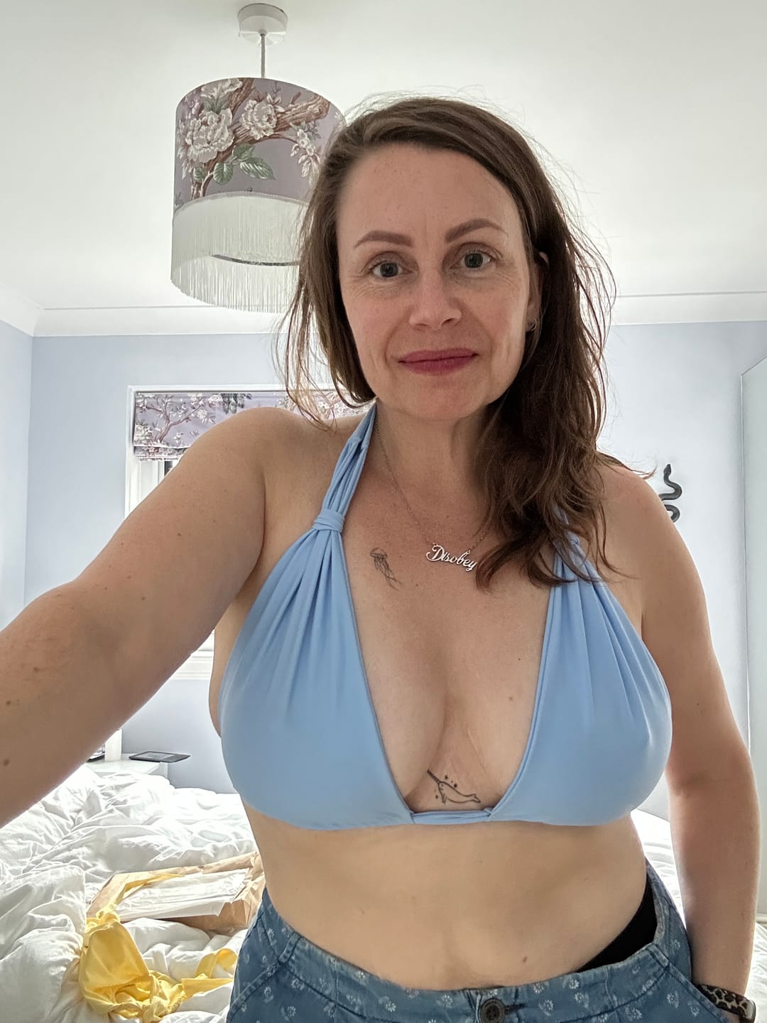 Customer photo review of Sydney Top - Soft Blue