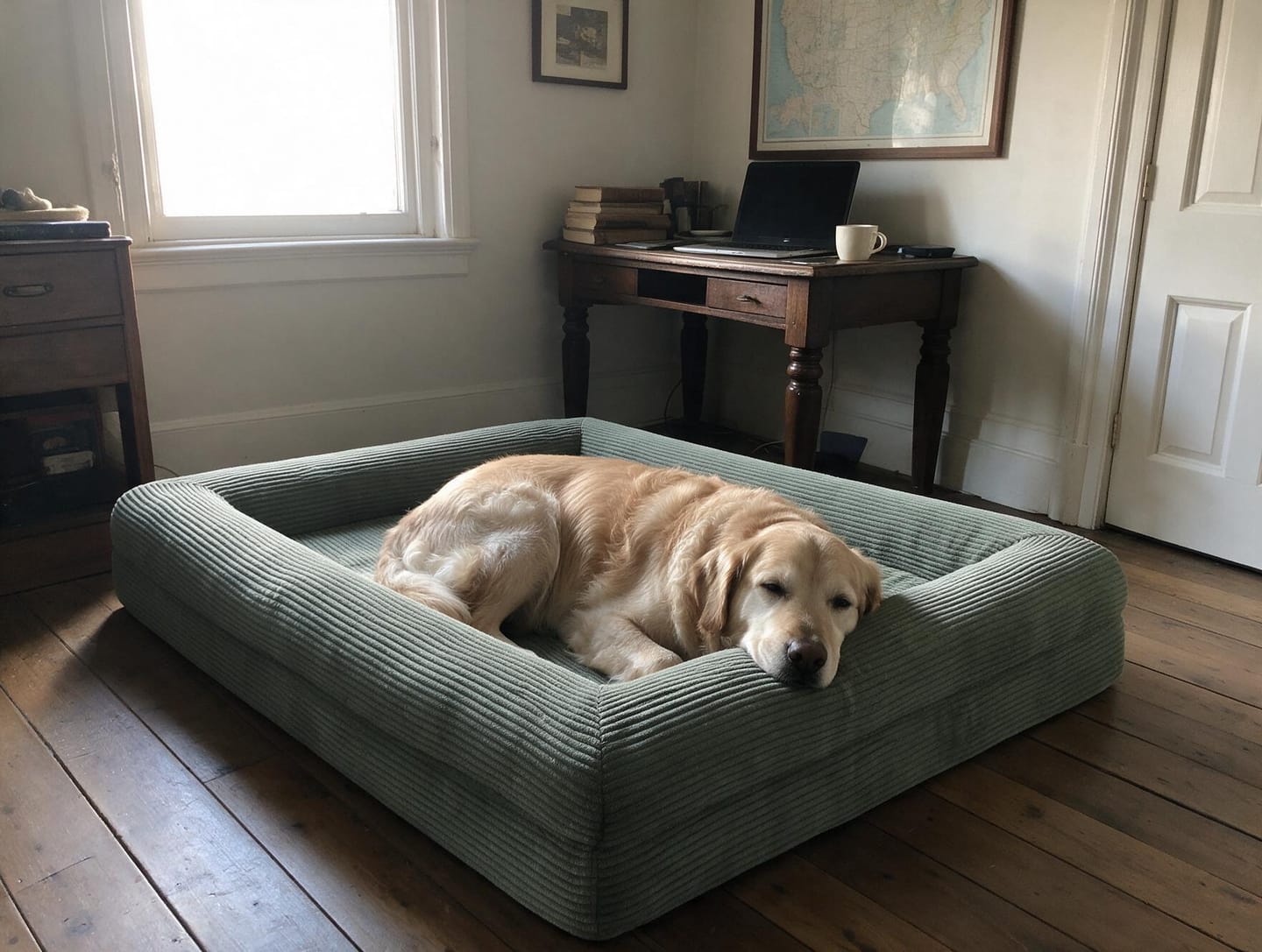 Customer photo review of Orthopedische Hondenbed - Floral Jacquard