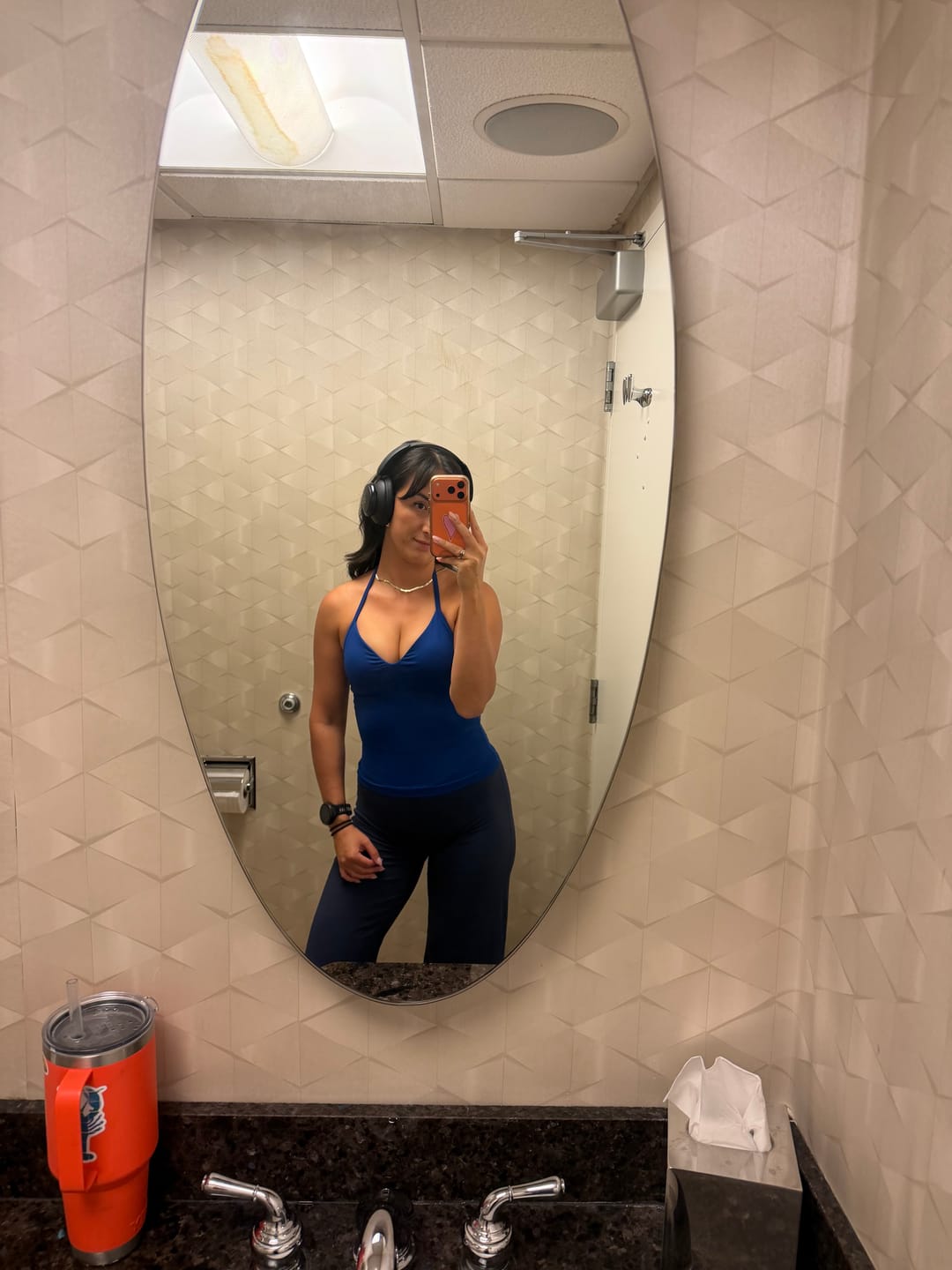 Customer photo review of Cobalt Crush Halter Top