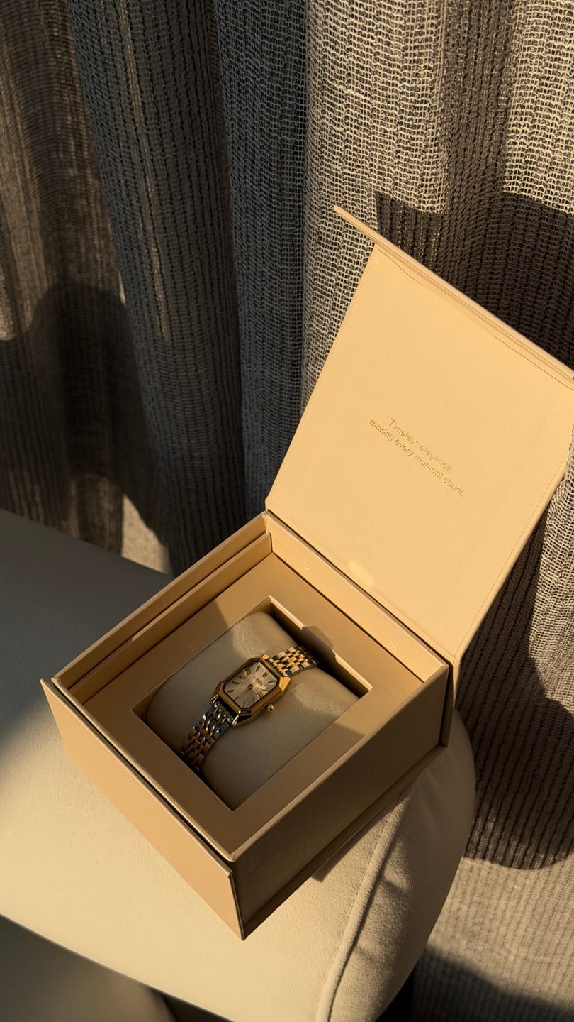 Customer photo review of Isabell Petite Gold Silver