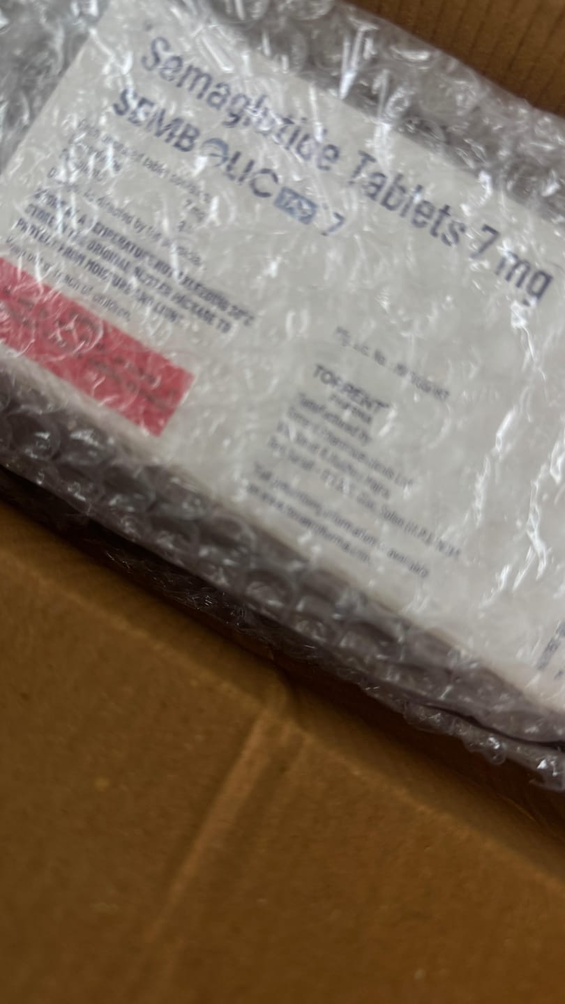 Customer photo review of "NEW"[SEMABOLIC] 세마볼릭 세마글루타이드 7mg [10정, 30정, 60정] / 위고비, 오젬픽 동일 성분 복제