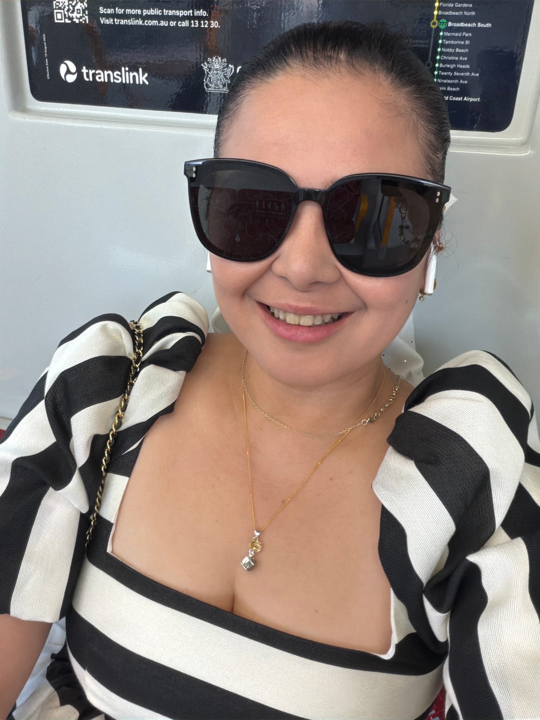 Customer photo review of Pyrite + Citrine necklace