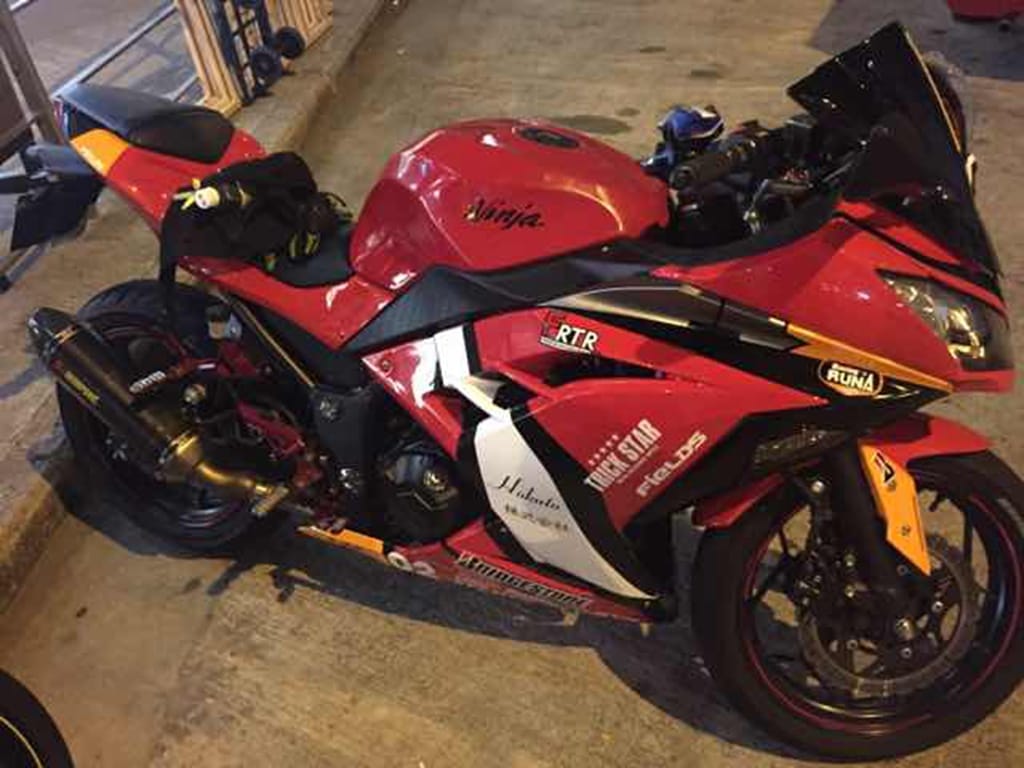 Customer photo review of Ninja 300 2013 - 2017 Red Fairing kits